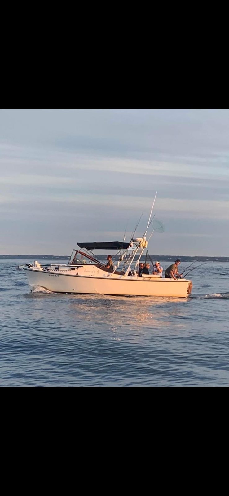 The Christina M II charter boat underway on the Long Island Sound